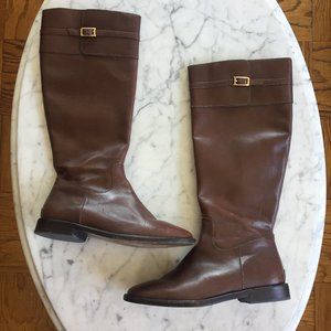 Banana Republic Whiskey Leather Tall Boots 6.5